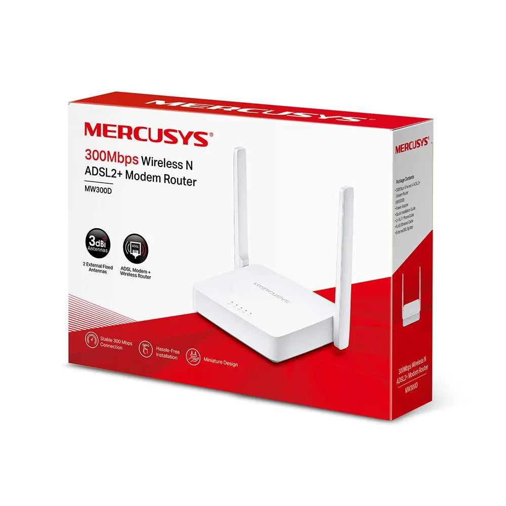 Modem Routeur ADSL2+ WiFi N 300 Mbps – SOUQQY