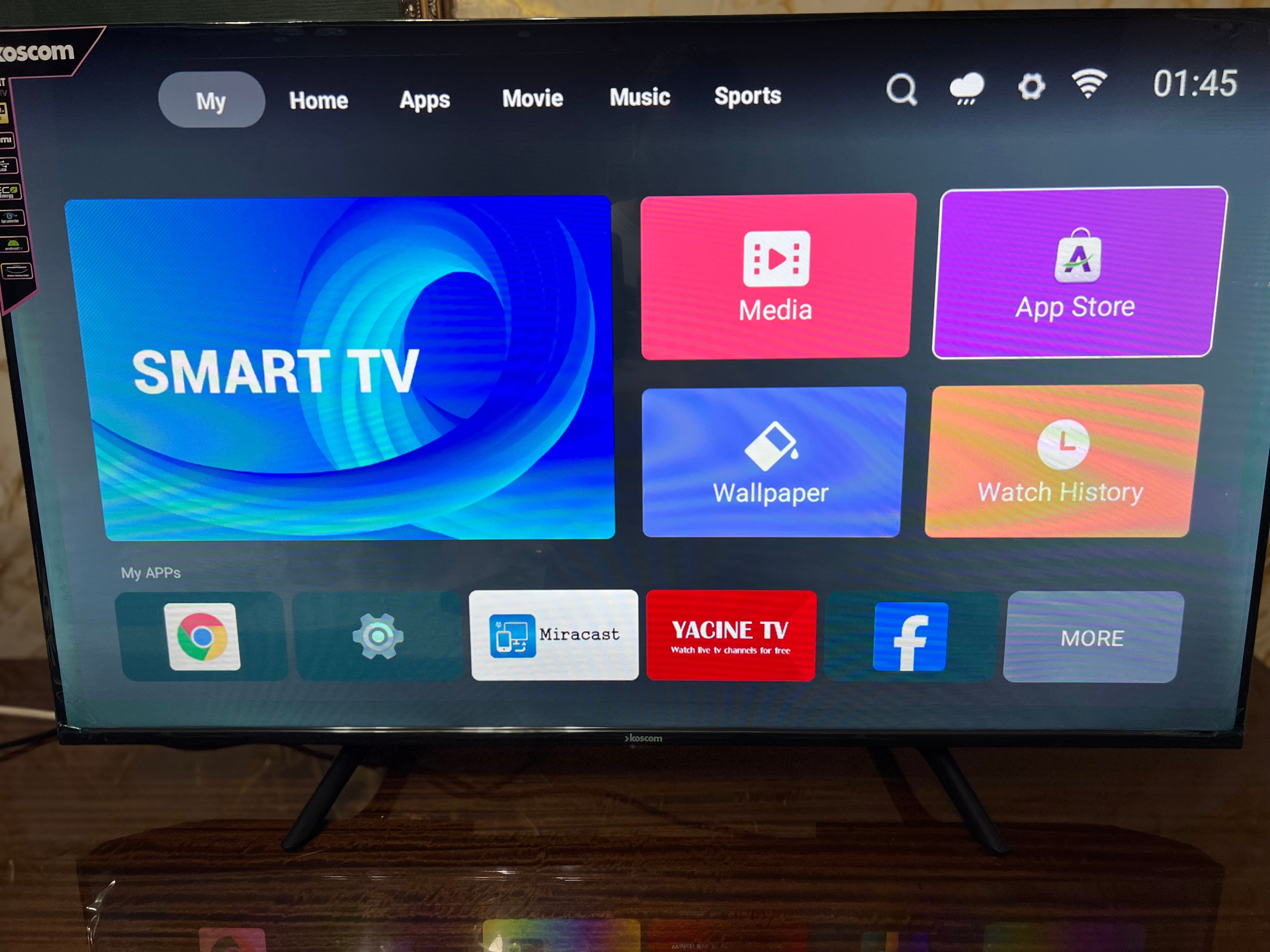 TV KOSCOM Smart  android 14 **
