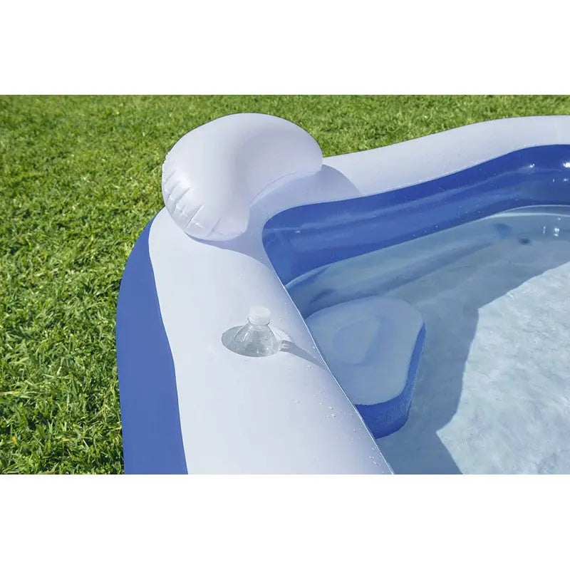 Piscine gonflable octogonale avec siètes et appuie-tête 213 x 206 x 69 cm bestway 54153 SOUQQY