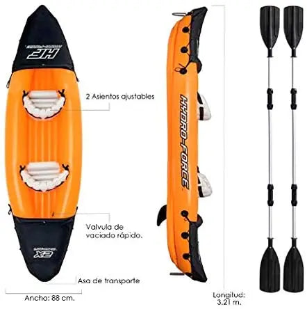 Bestway 65077 Kayak Lite-Rapid 321 x 88 x 42 cm avec 2 pagaies SASHOPDZ