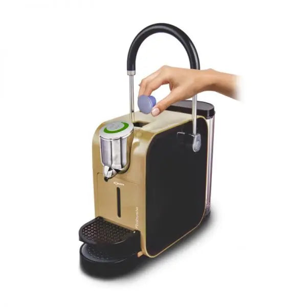 Robuste Machine A Capsule – Italia آلة تحضير القهوة الكهربائية كابسولات  لمذاق أفضل وألذ في المنزل أو المكتب SASHOPDZ