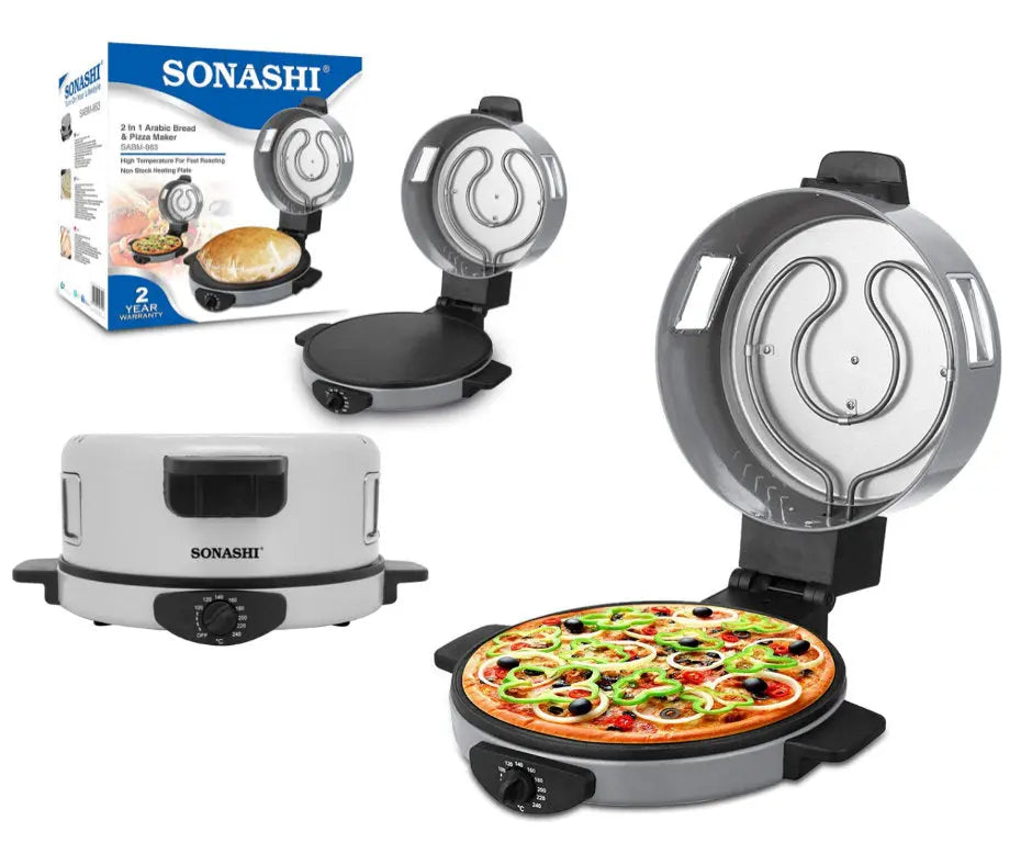 SONASHI  Machine à Pain et à Pizza 1800W 2 الفرن الكهربائي 2 في 1 من سوناشي SASHOPDZ